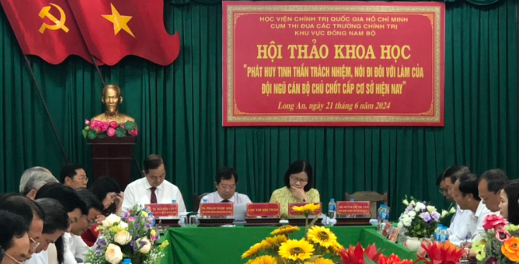 HỘI THẢO KHOA HỌC CỤM THI ĐUA CÁC TRƯỜNG CHÍNH TRỊ KHU VỰC ĐÔNG NAM BỘ NĂM 2024