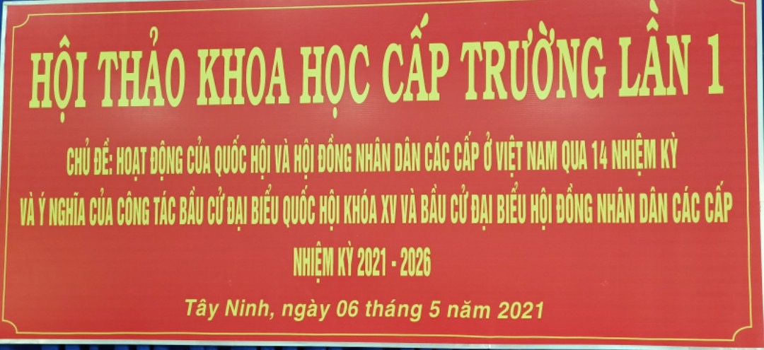 Hội thảo khoa học cấp trường lần 1 năm 2021